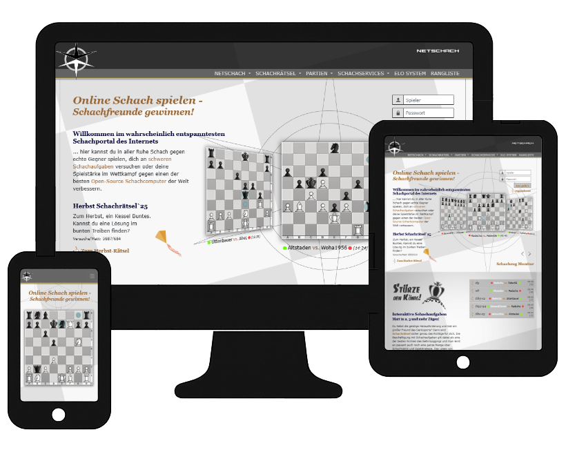Mobil first Chess: Netschach 